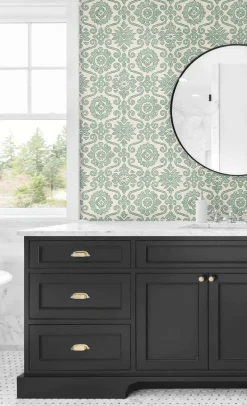 Stacy Garcia Home Augustine Peel & Stick Wallpaper - Green