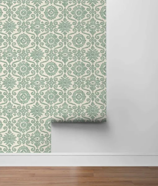 Stacy Garcia Home Augustine Peel & Stick Wallpaper - Green