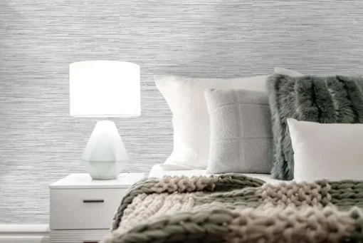 Stacy Garcia Home Faux Grasscloth Peel & Stick Wallpaper - Grey