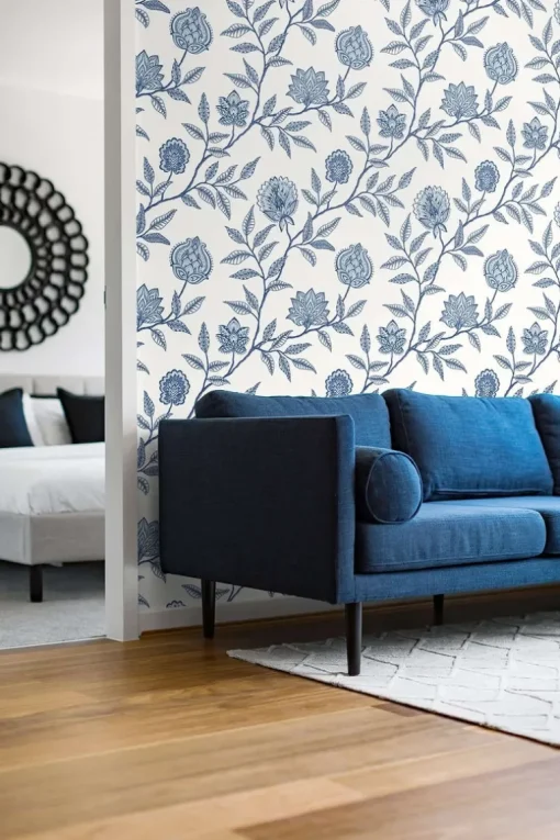 Stacy Garcia Home Jaclyn Peel & Stick Wallpaper - Blue