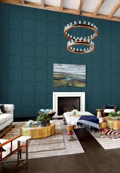 Stacy Garcia Home Squared Away Peel & Stick Wallpaper - Blue