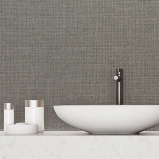 Stacy Garcia Moderne Randing Weave Wallpaper - Charcoal