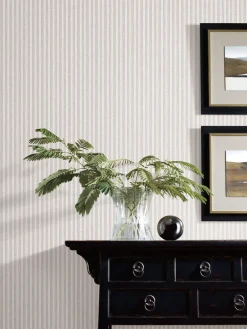 Stripes Resource Library Ticking Stripe Wallpaper - Gray