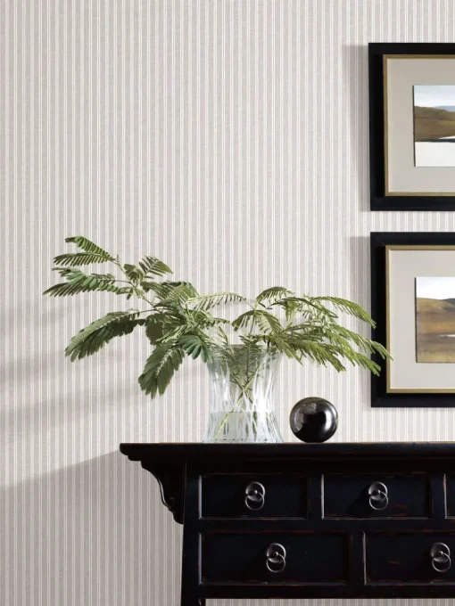Stripes Resource Library Ticking Stripe Wallpaper - Gray