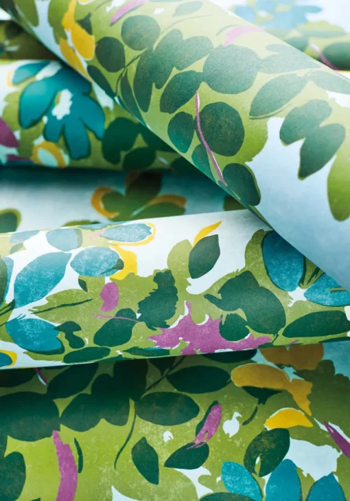 Thibaut Canopy Central Park Wallpaper - Sky Blue