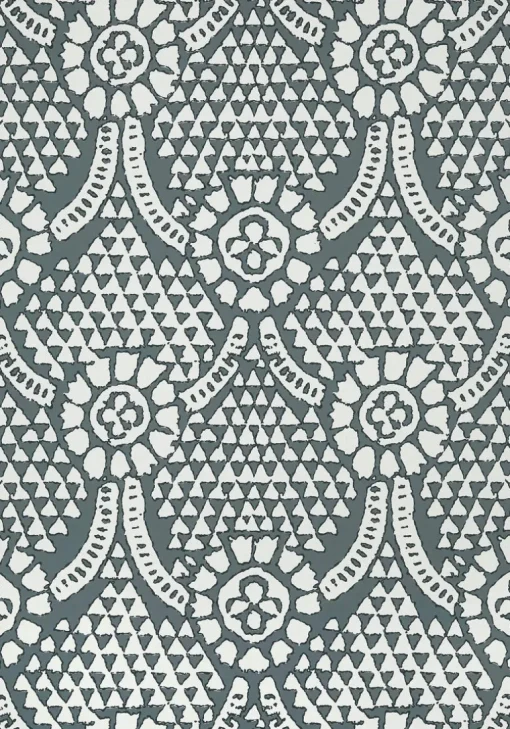 Thibaut Canopy Chamomile Wallpaper - Gray
