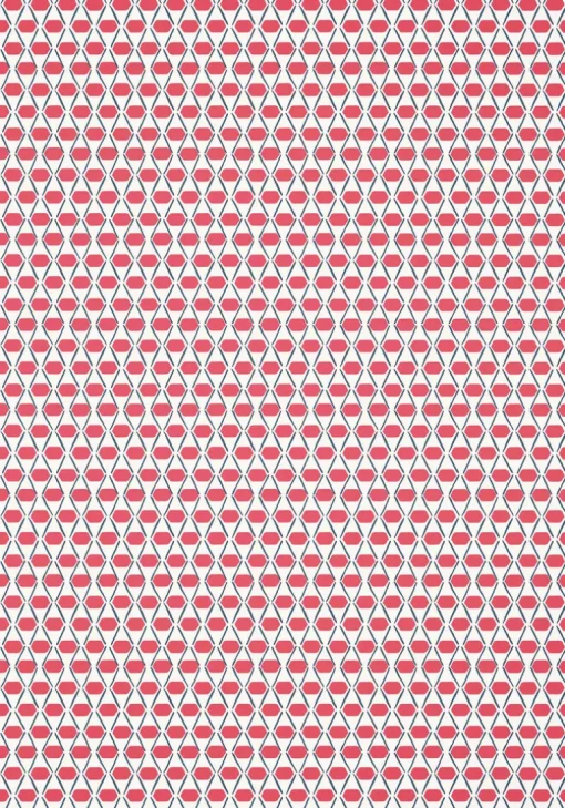 Thibaut Canopy Denver Wallpaper - Pink & Blue