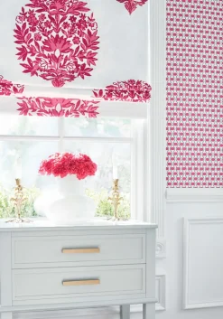 Thibaut Canopy Denver Wallpaper - Pink & Blue