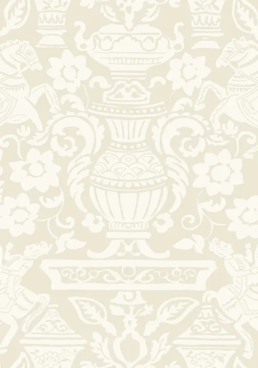 Thibaut Canopy Galway Wallpaper - Beige