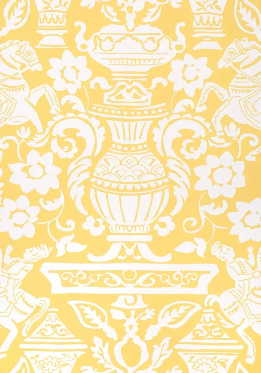 Thibaut Canopy Galway Wallpaper - Yellow