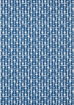 Thibaut Canopy Haven Wallpaper - Navy Blue