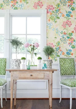 Thibaut Canopy Spring Garden Wallpaper - Cream