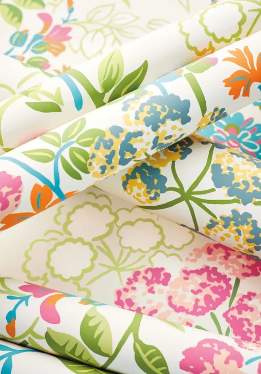 Thibaut Canopy Spring Garden Wallpaper - Cream