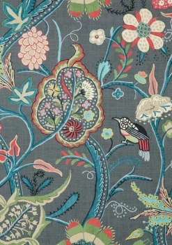 Thibaut Canopy Windsor Wallpaper - Dark Gray