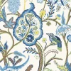 Thibaut Canopy Windsor Wallpaper - Blue & Yellow