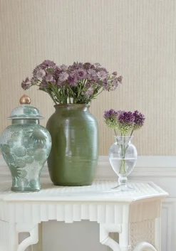 Thibaut Dynasty Largo Weave Wallpaper - Beige