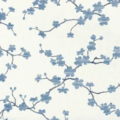 Thibaut Dynasty Sakura Wallpaper - Blue