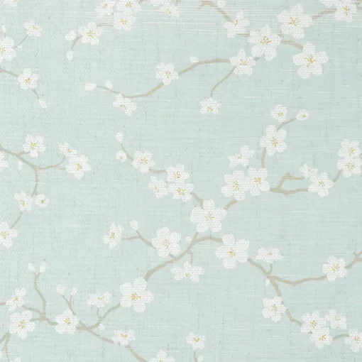 Thibaut Dynasty Sakura Wallpaper - Aqua