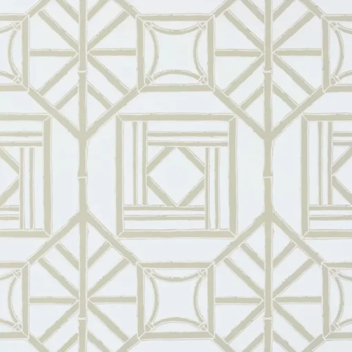 Thibaut Dynasty Shoji Panel Wallpaper - Aqua