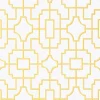 Thibaut Eden Fretwork Wallpaper - Yellow
