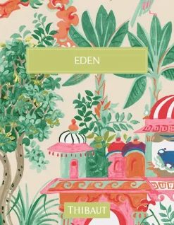 Thibaut Eden Fretwork Wallpaper - Emerald