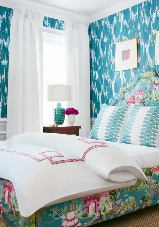 Thibaut Eden Maverick Wallpaper - Teal