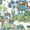 Thibaut Eden Mystic Garden Wallpaper - Blue & Green