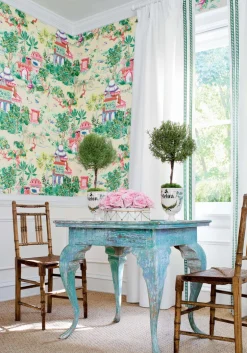 Thibaut Eden Mystic Garden Wallpaper - Cream