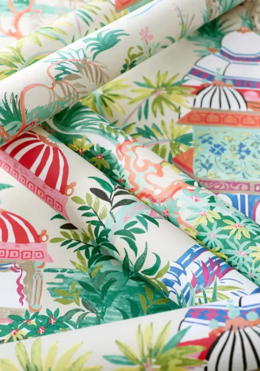 Thibaut Eden Mystic Garden Wallpaper - Cream