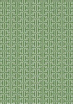 Thibaut Eden T-Square Wallpaper - Emerald Green