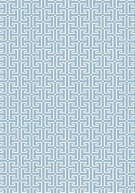 Thibaut Eden T-Square Wallpaper - Light Blue