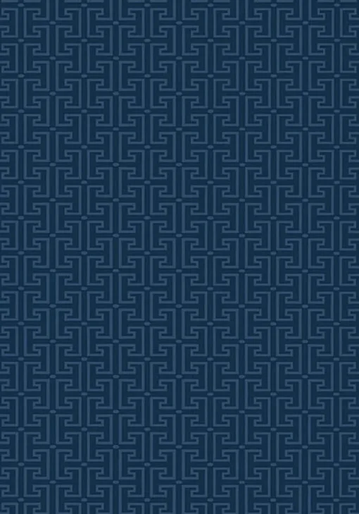 Thibaut Eden T-Square Wallpaper - Navy Blue