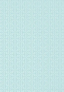 Thibaut Eden T-Square Wallpaper - Spa Blue