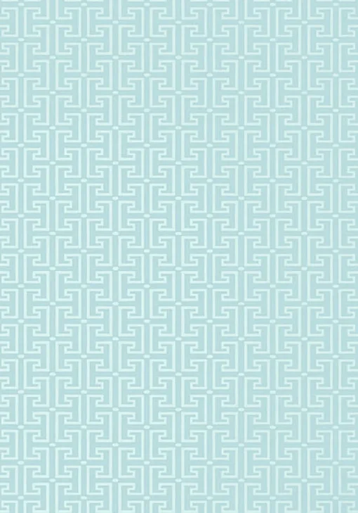 Thibaut Eden T-Square Wallpaper - Spa Blue