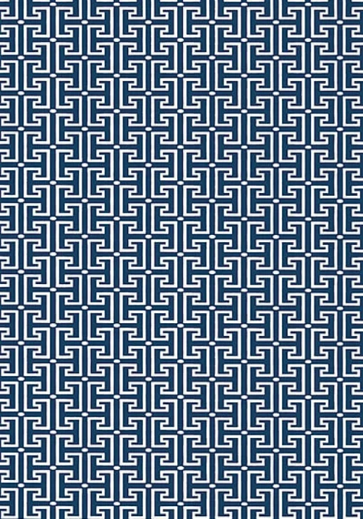 Thibaut Eden T-Square Wallpaper - Navy & White