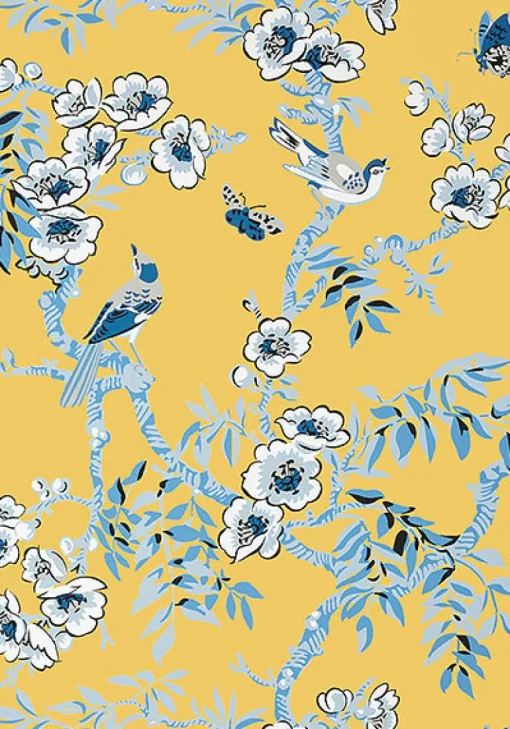 Thibaut Eden Yukio Wallpaper - Yellow