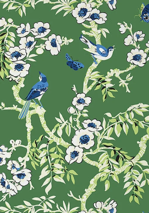 Thibaut Eden Yukio Wallpaper - Green