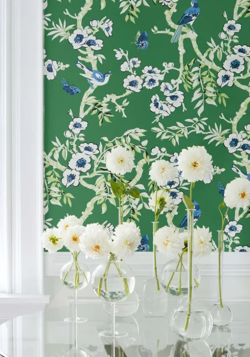 Thibaut Eden Yukio Wallpaper - Green
