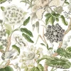 Thibaut Grand Palace Hill Garden Wallpaper - White & Green