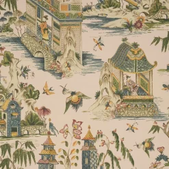 Thibaut Grand Palace Wallpaper - Blush