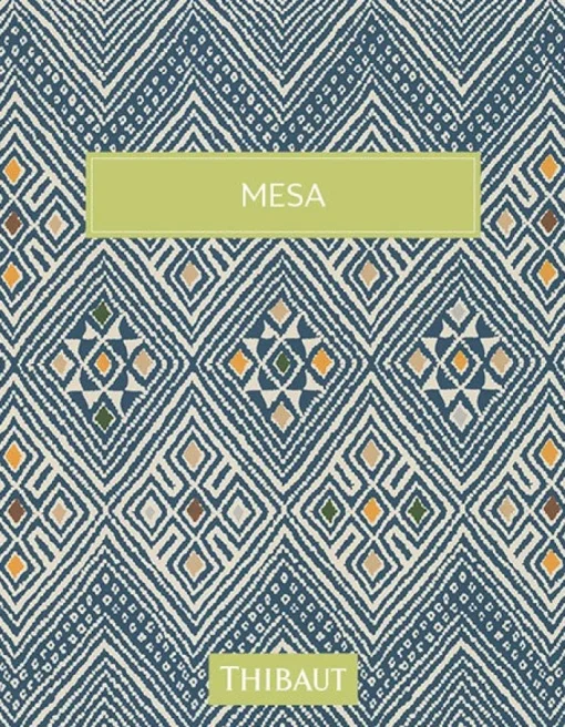 Thibaut Mesa Tiburon Wallpaper - Spa Blue