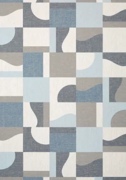 Thibaut Modern Resource 3 Colored Blocks Wallpaper - Blue