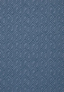 Thibaut Modern Resource 3 Tortona Wallpaper - Navy Blue