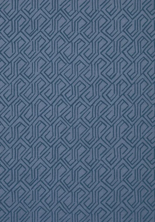 Thibaut Modern Resource 3 Tortona Wallpaper - Navy Blue