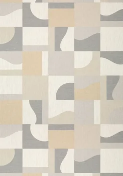 Thibaut Modern Resource 3 Colored Blocks Wallpaper - Beige