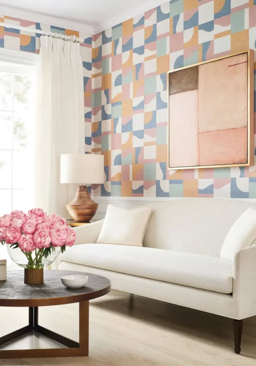 Thibaut Modern Resource 3 Colored Blocks Wallpaper - Multi
