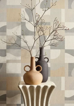 Thibaut Modern Resource 3 Colored Blocks Wallpaper - Beige