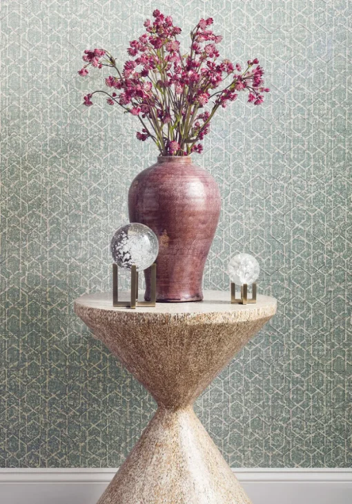 Thibaut Modern Resource 3 Twilight Wallpaper - Teal