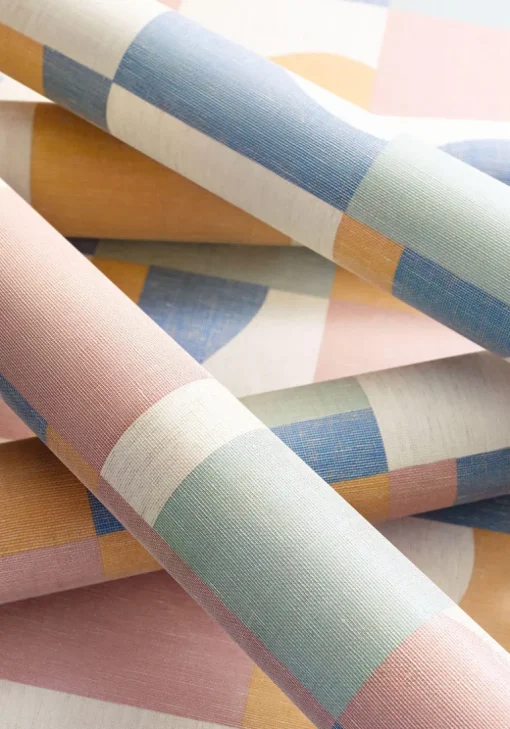 Thibaut Modern Resource 3 Colored Blocks Wallpaper - Multi
