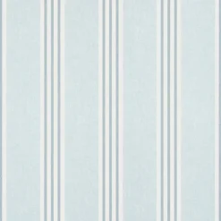 Thibaut Pavilion Canvas Stripe Wallpaper - Spa Blue
